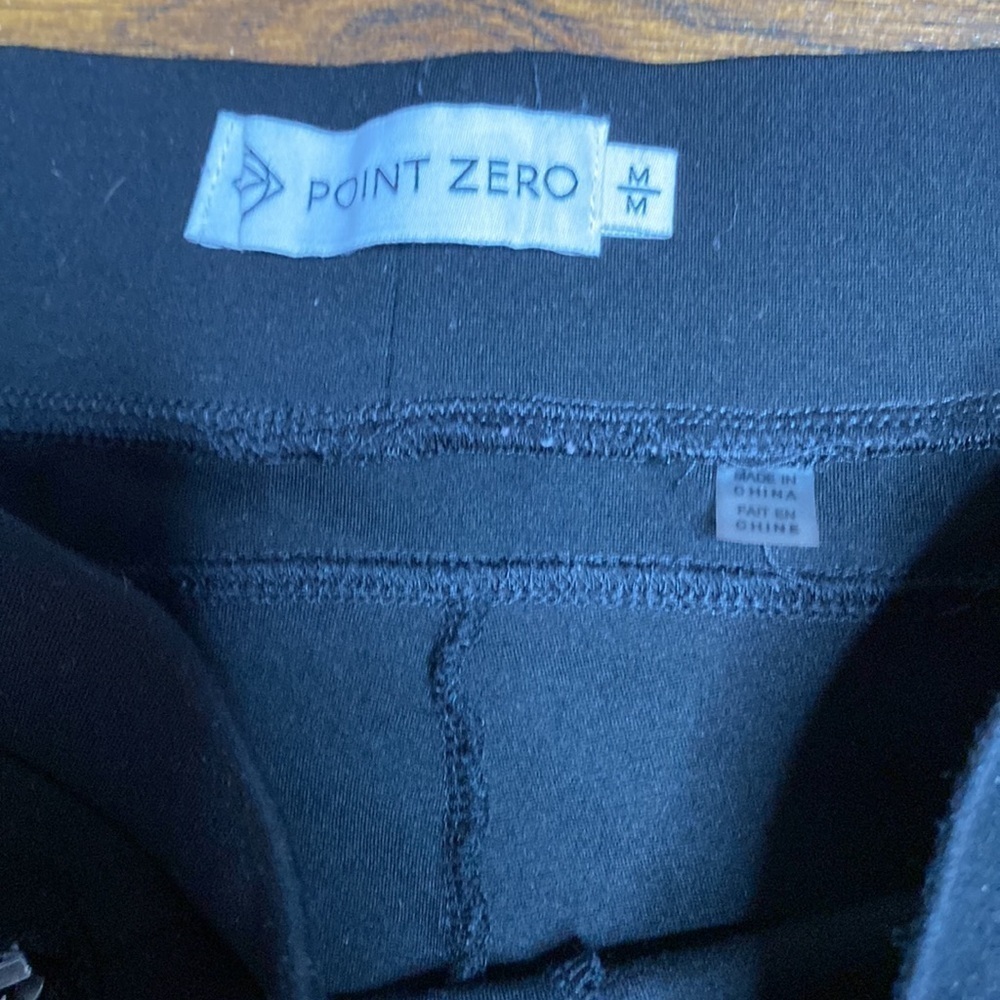 🌷 Point Zero 🌷 Black Stretch Dress Pants - Picture 4 of 7